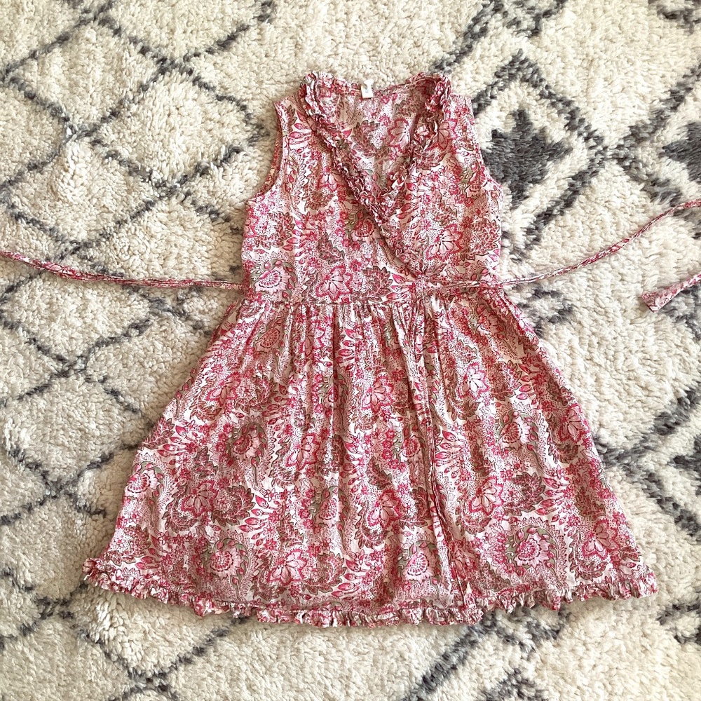 100% Indian cotton wrap dress, s6-7